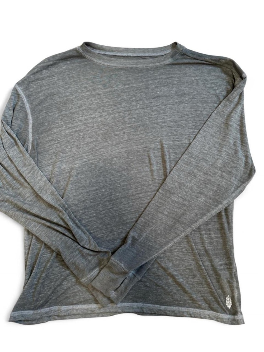Free People Long Sleeve Heather Gray Tee